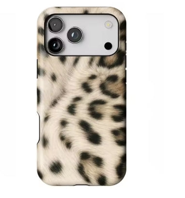 Frost and Wild snow leopard print iPhone case